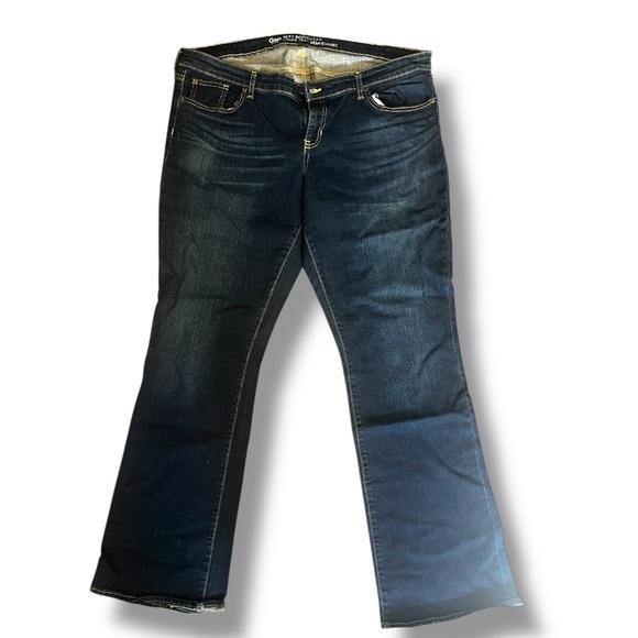 GAP Denim - Gap Sexy Bootcut Fit Dark Indigo Jeans Mid Rise Casual Womens Size 18/34